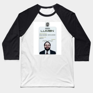 Severance series lumon industries DYLAN GEORGE Badge fan works graphic design by ironpalette Baseball T-Shirt